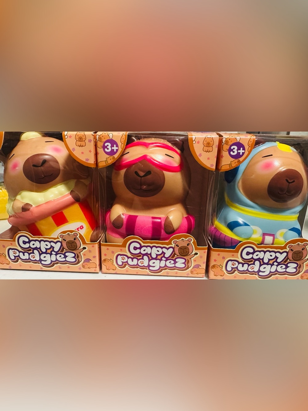 Set of 3 Squishy Capybaras!!!!